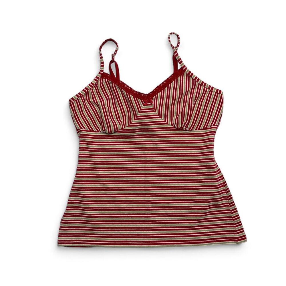 Y2K Gap lace fitted  striped cami top Size XS